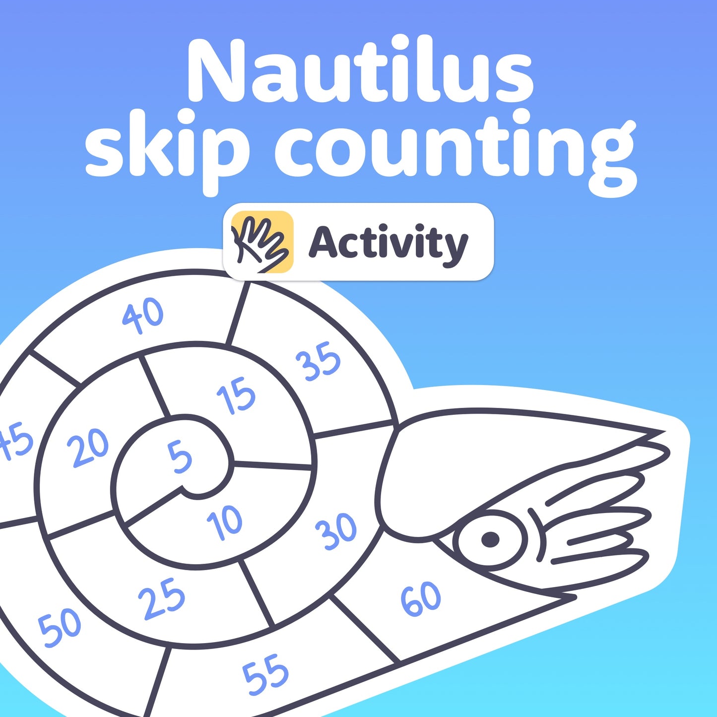 1st and 2nd grade skip counting math center