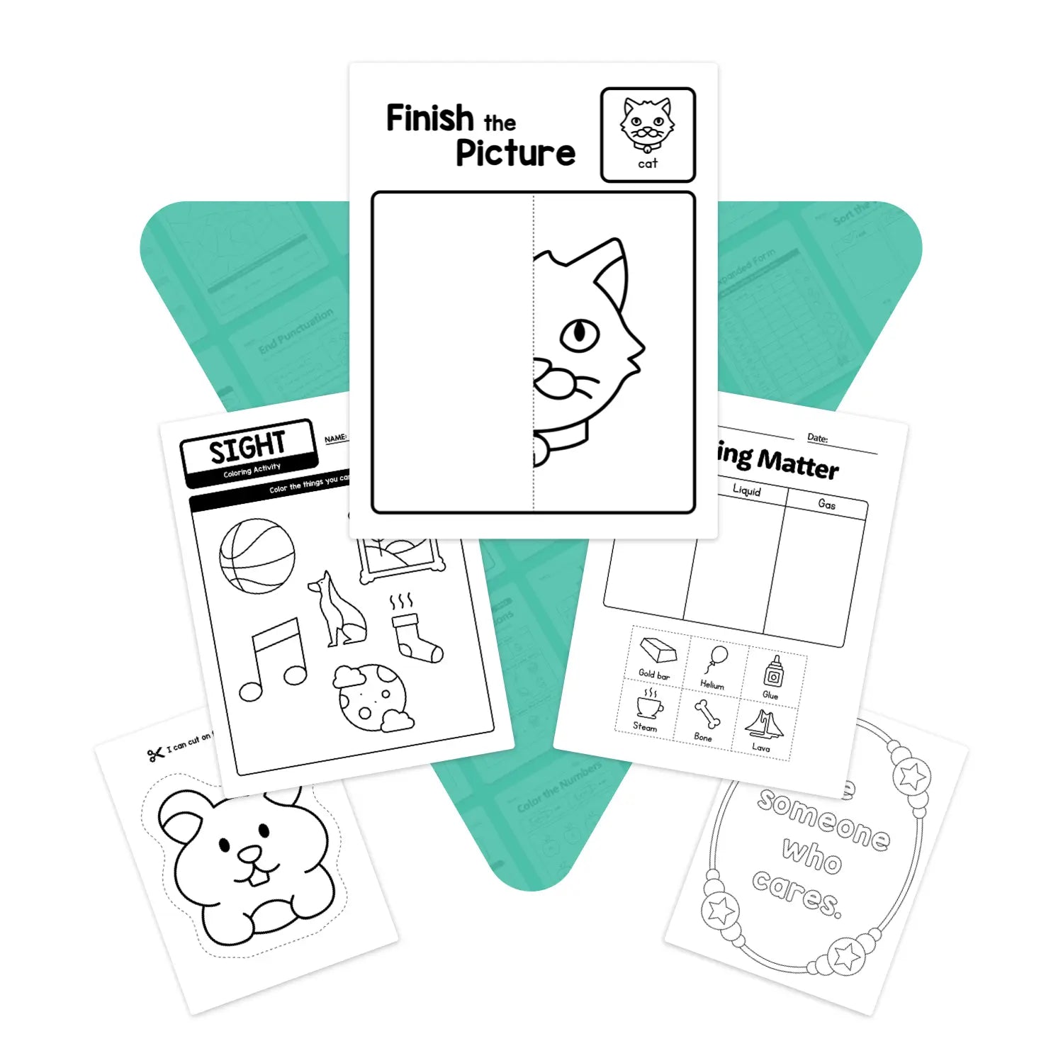Various free art and science worksheets, activities, and centers for kindergarten, 1st, and 2nd grade.