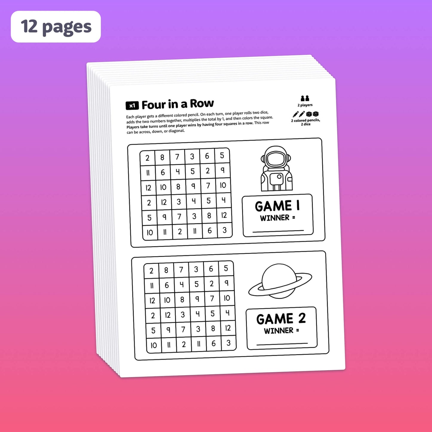 2-player multiplication games