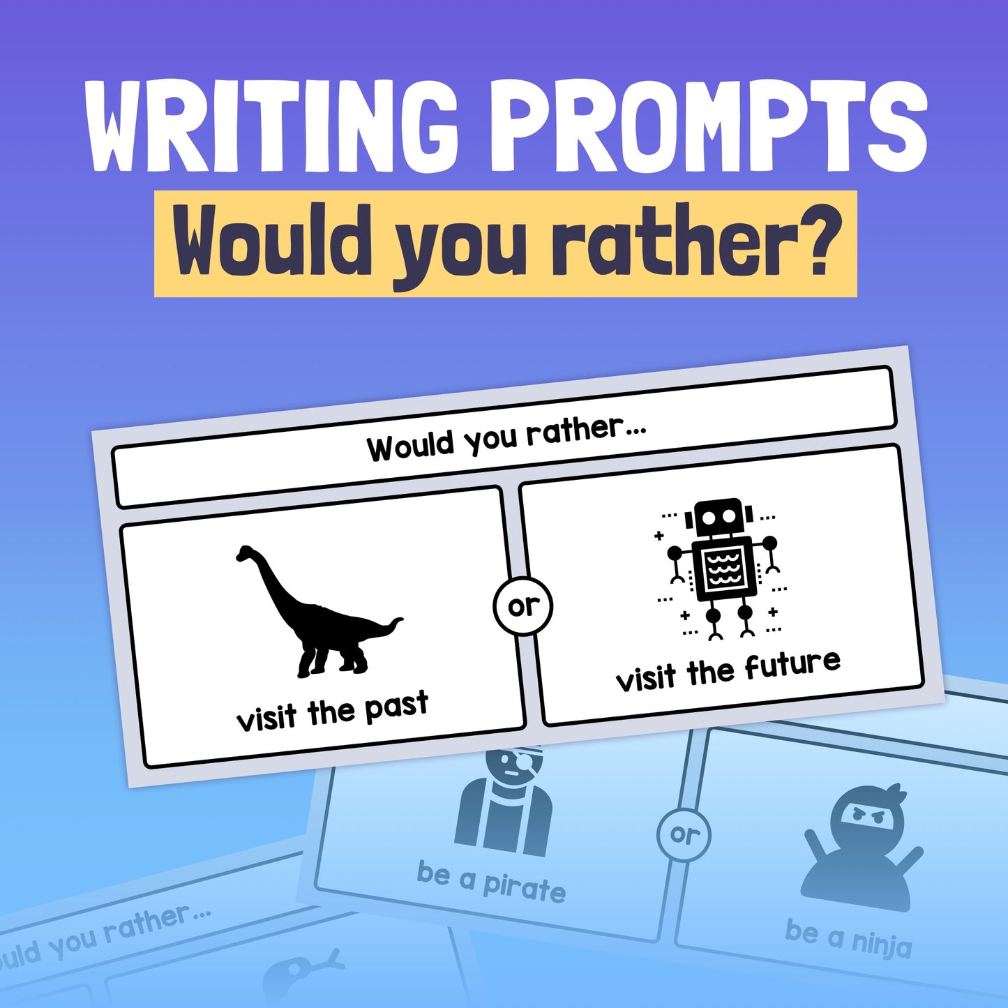 Would you rather explore the past with a dinosaur or the future with a robot?