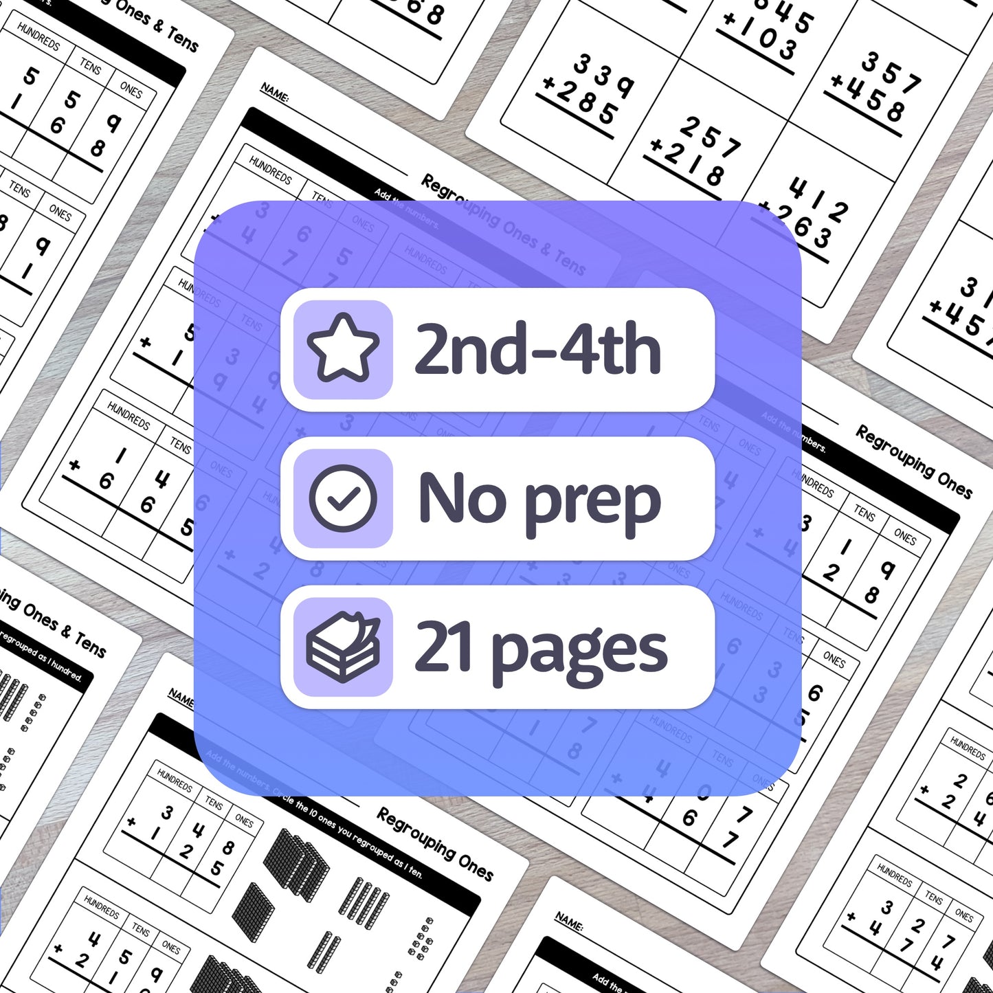 2nd grade, 3rd grade, and 4th grade addition activities
