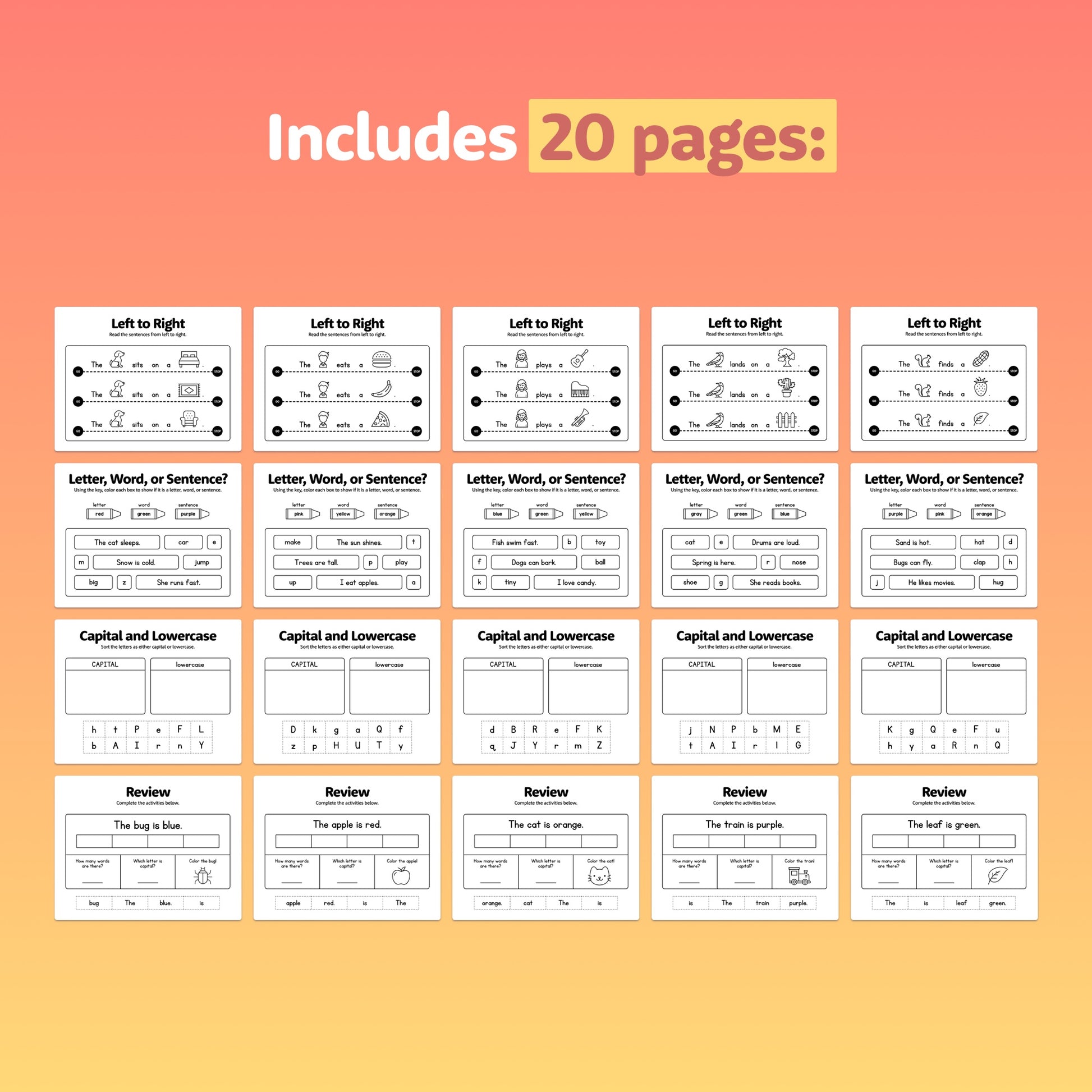 Printable pre-writing worksheets kindergarten