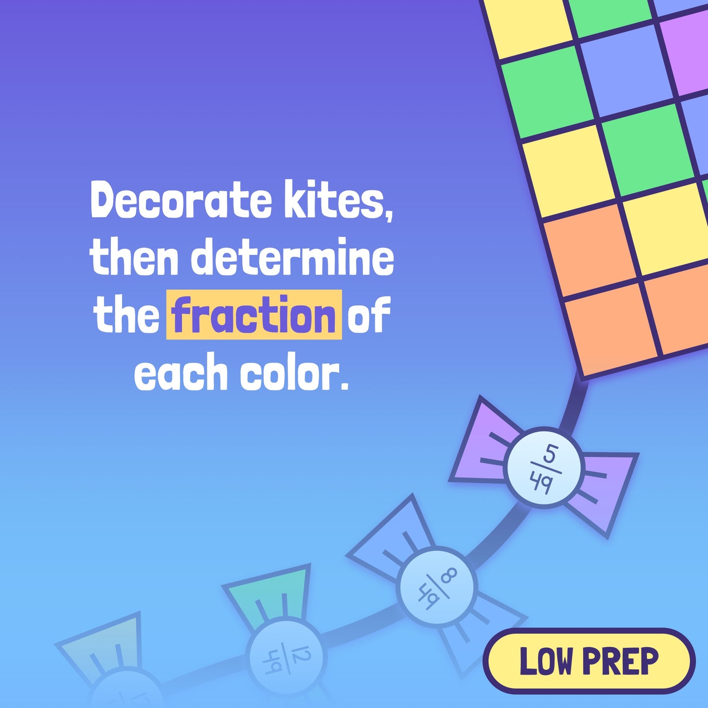 Fraction kites craft