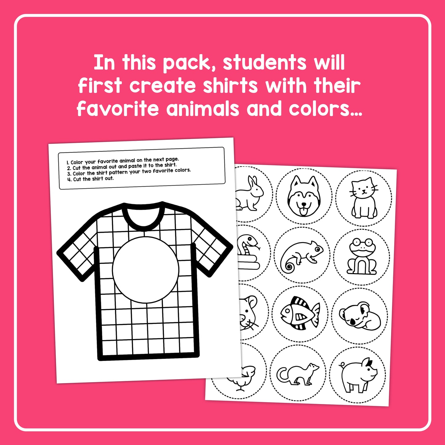 'About me' craftivity for kindergarten