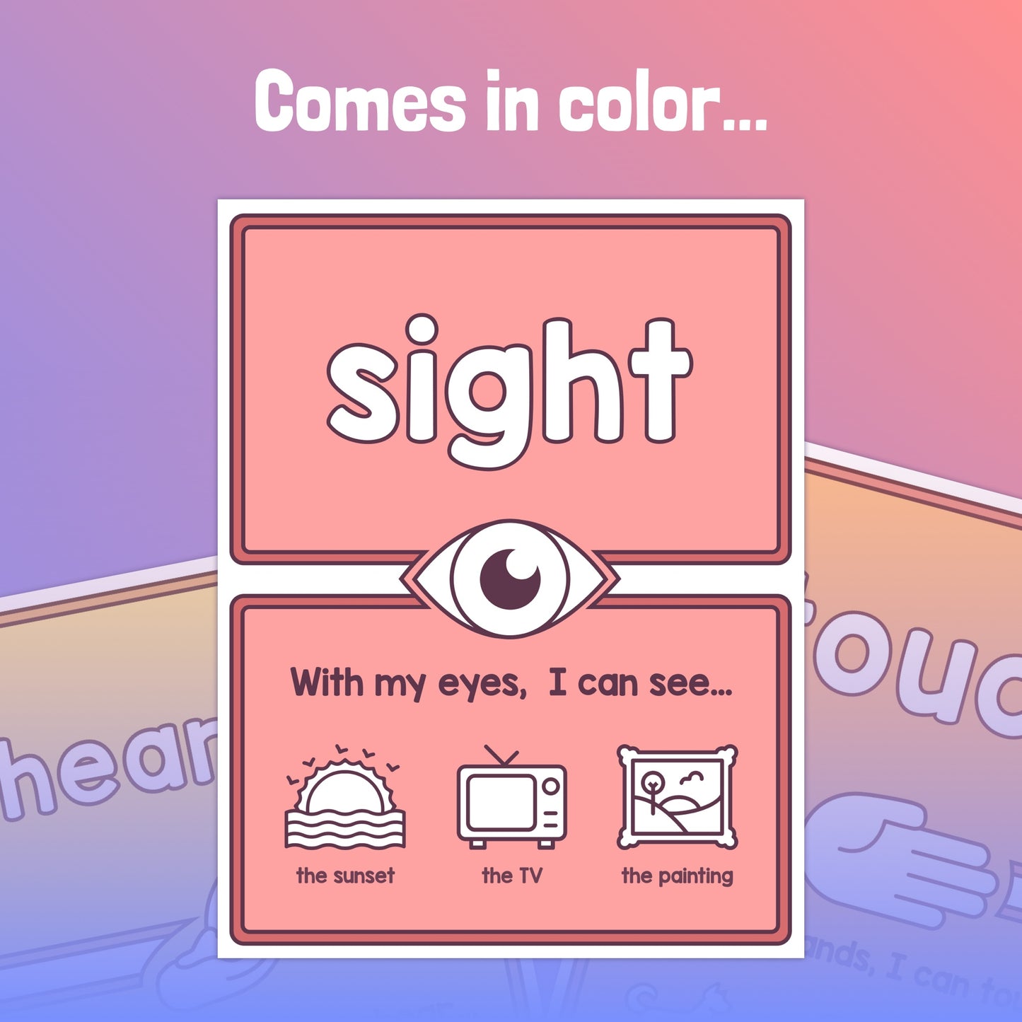 Kindergarten science posters