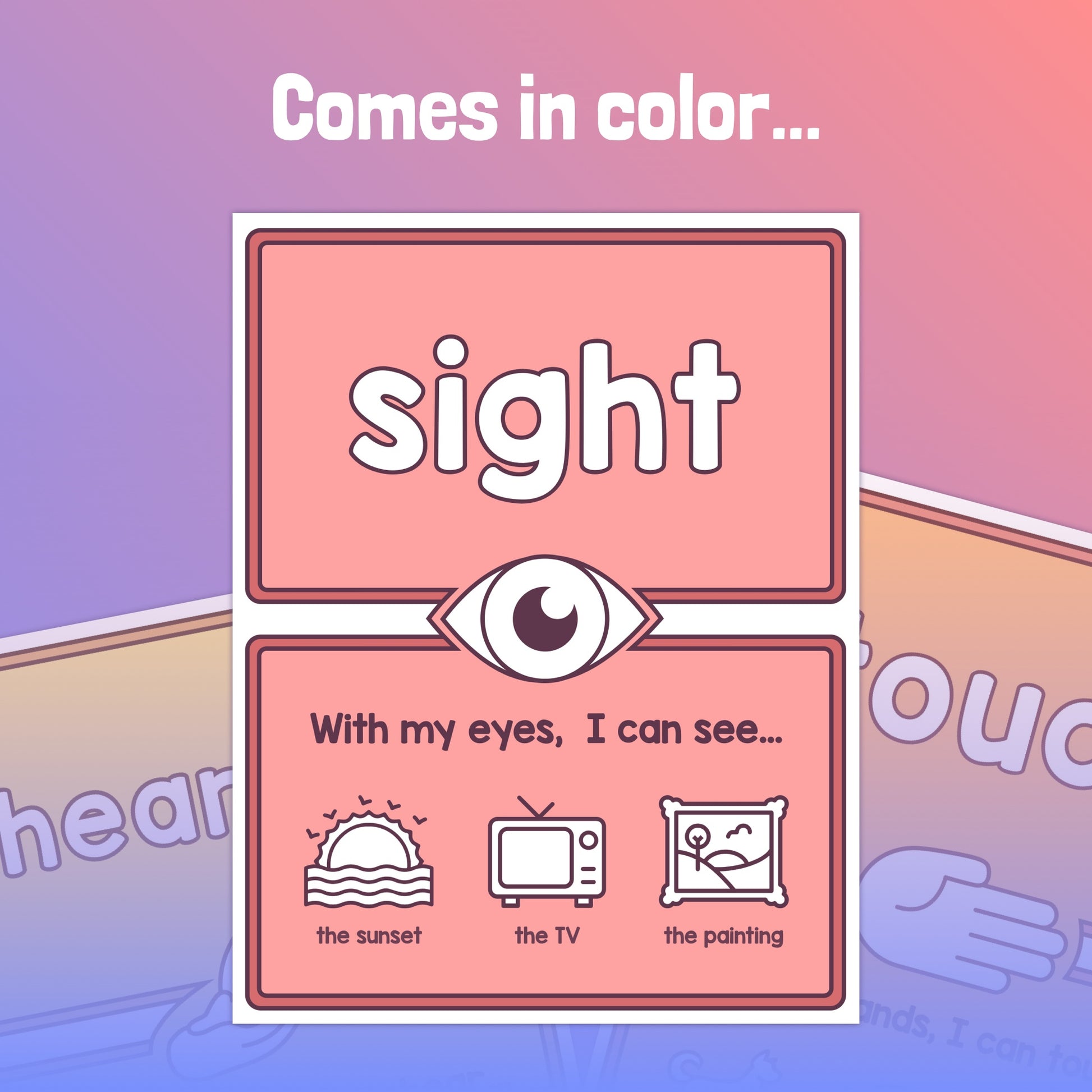Kindergarten science posters