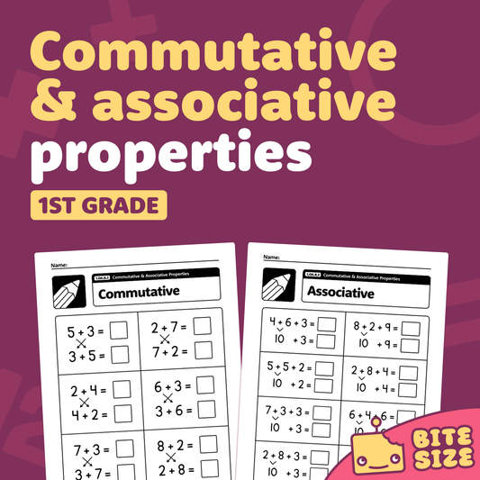 Commutative & Associative Properties Worksheets | 1.OA.B.3