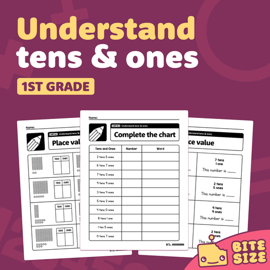 Understand Tens & Ones Worksheets | 1.NBT.B.2