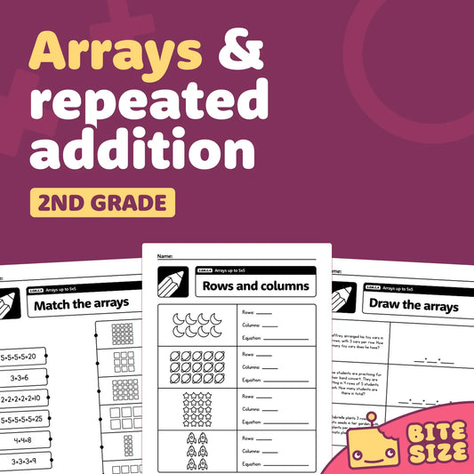 Arrays & Repeated Addition Worksheets | 2.OA.C.4