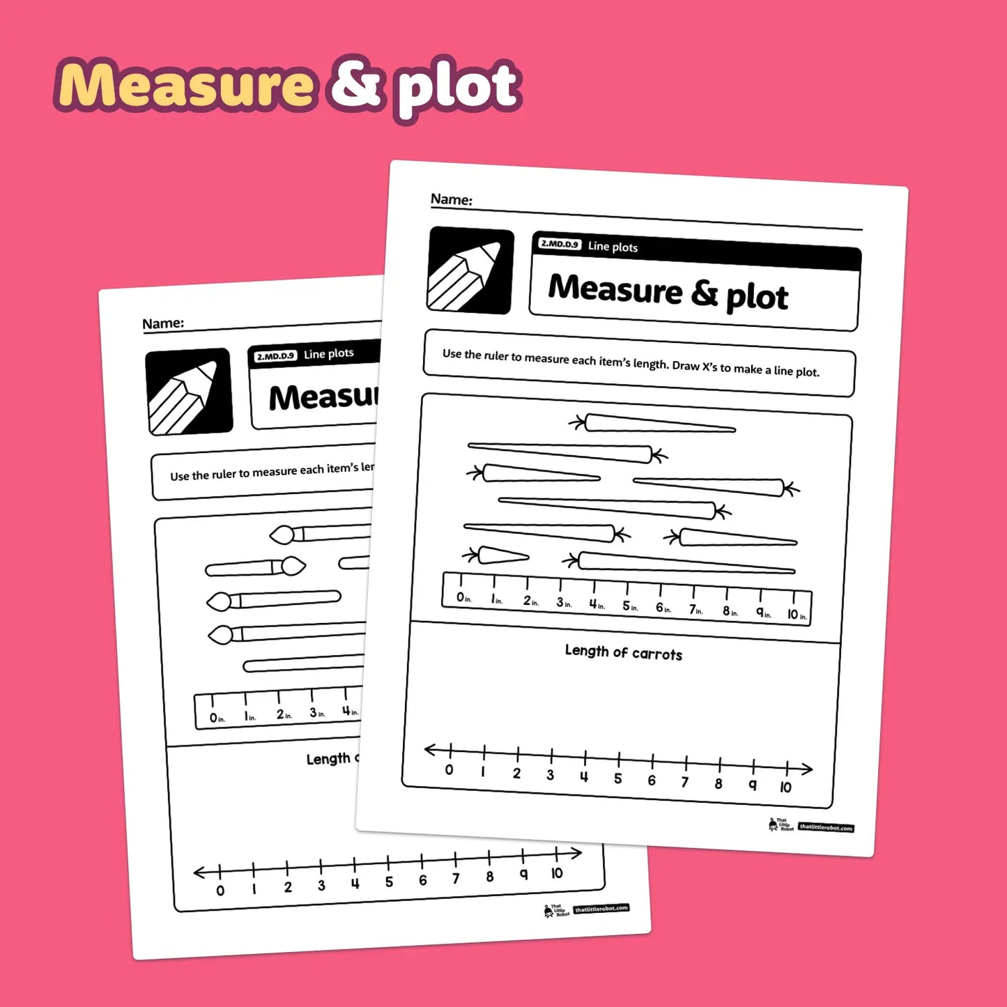 Line Plots Worksheets | 2.MD.D.9