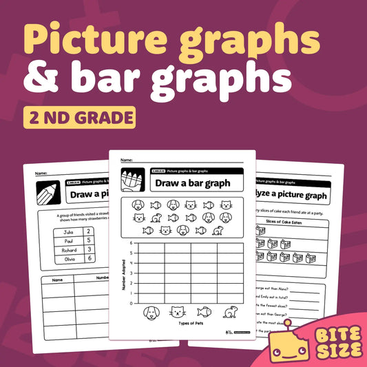 Picture Graphs & Bar Graphs Worksheets | 2.MD.D.10