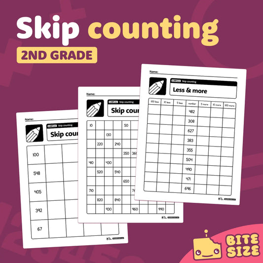 Skip Counting Worksheets | 2.NBT.A.2