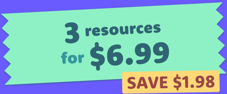 Ticket reading "3 resources for $6.99 / SAVE $1.98"