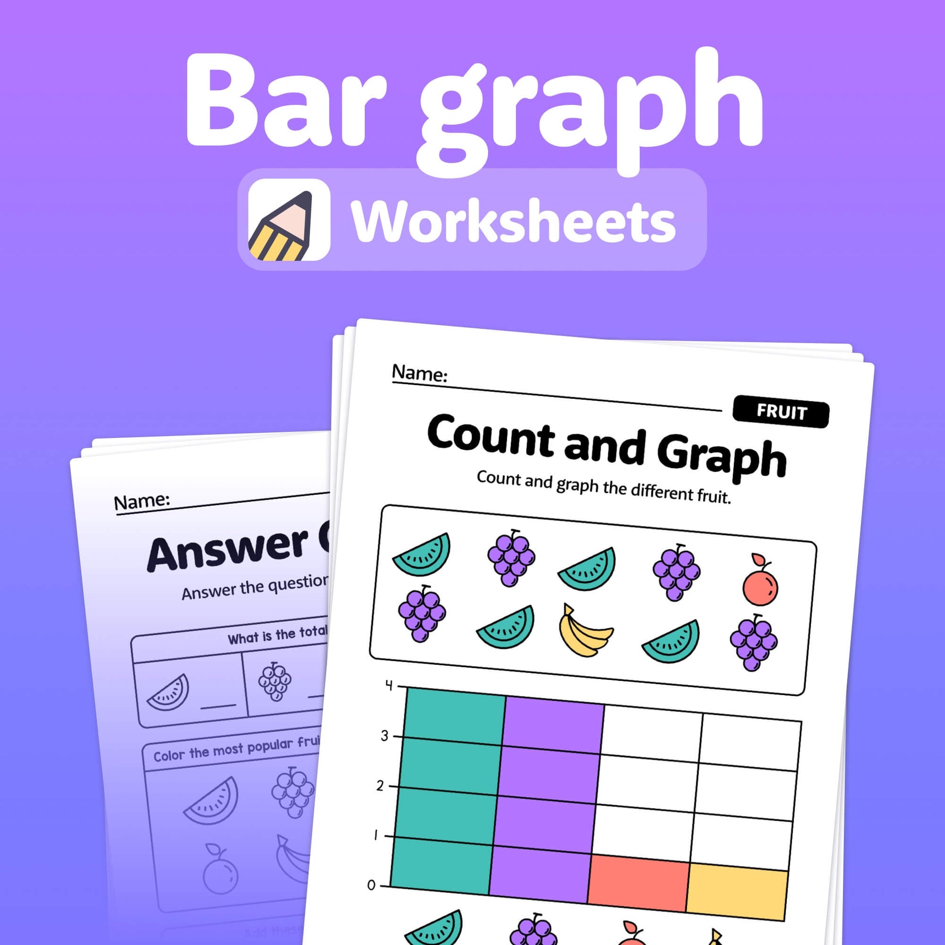 2nd grade bar graph worksheets
