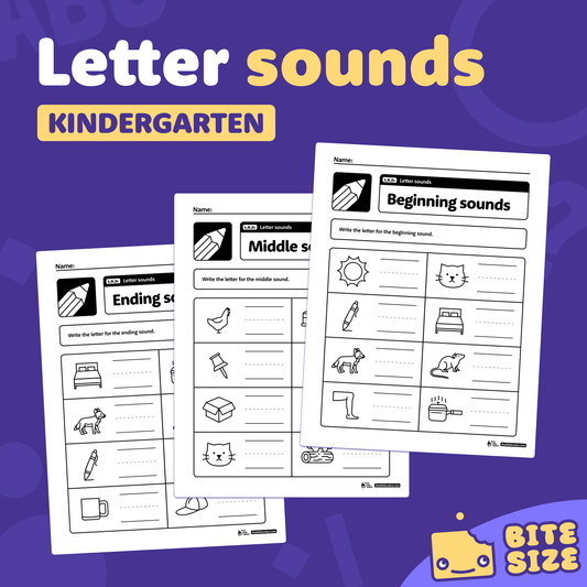Printable kindergarten worksheets labeled "L.K.2c" with letter sound activities.