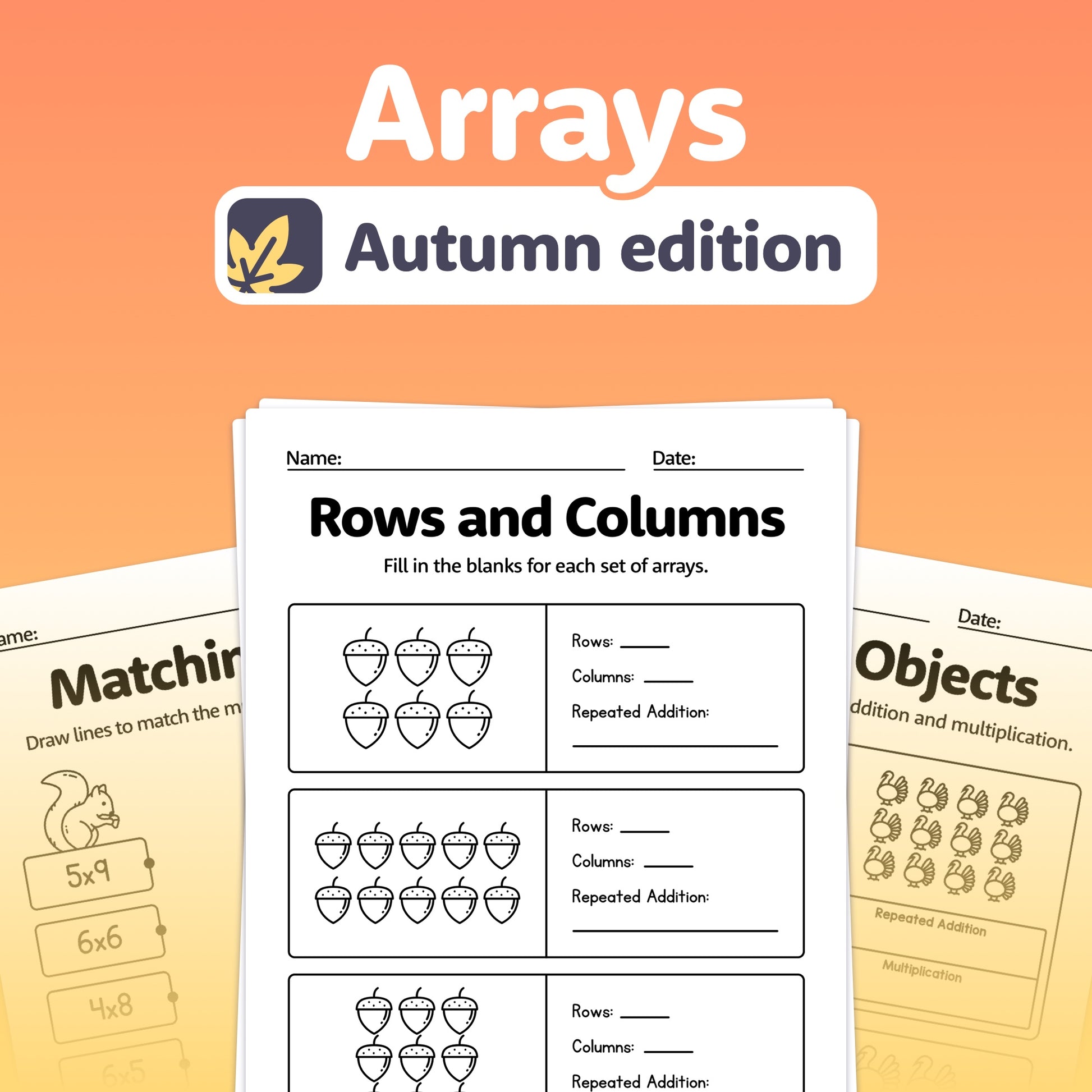 Array Worksheet Fun With Arrays Classful