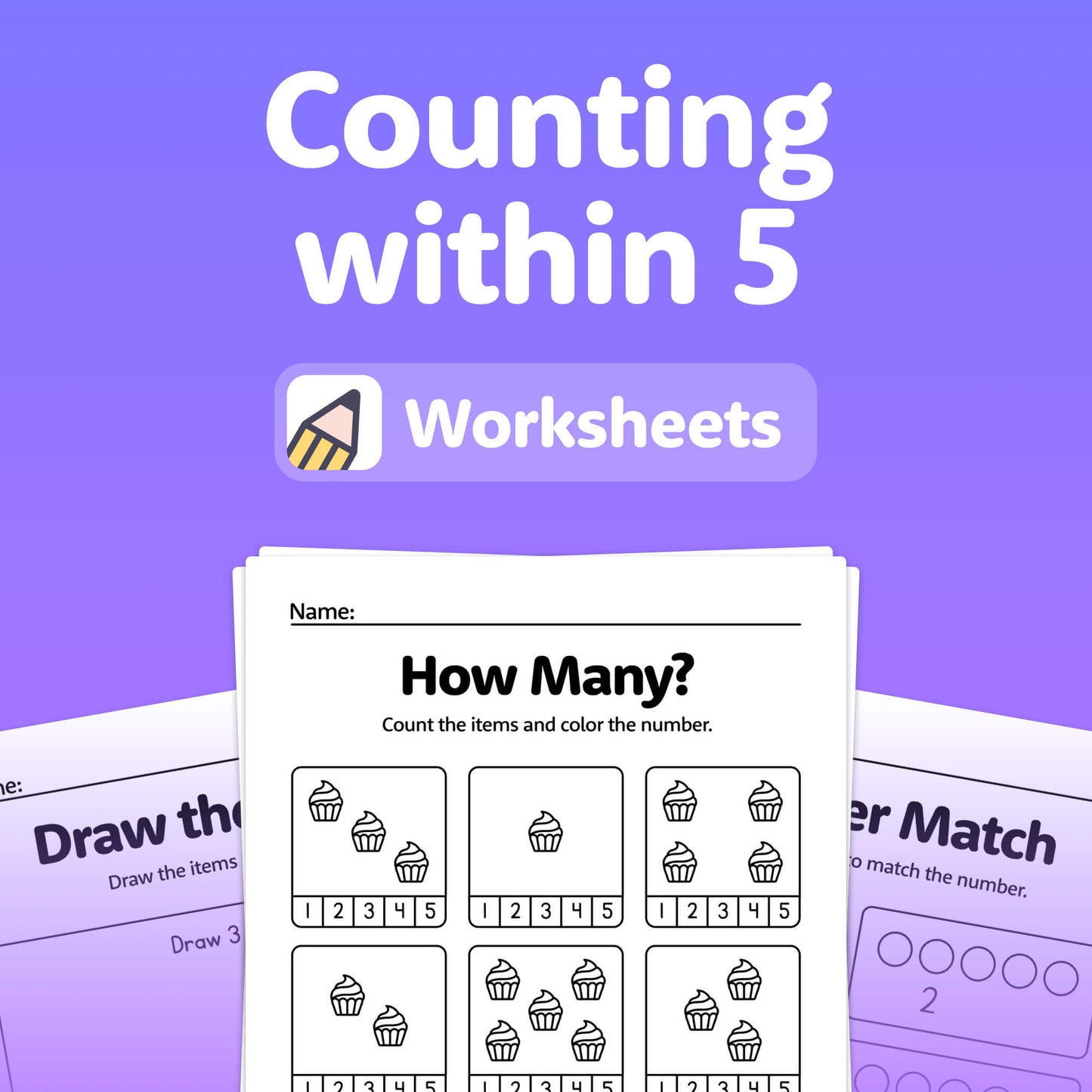 kindergarten counting worksheets