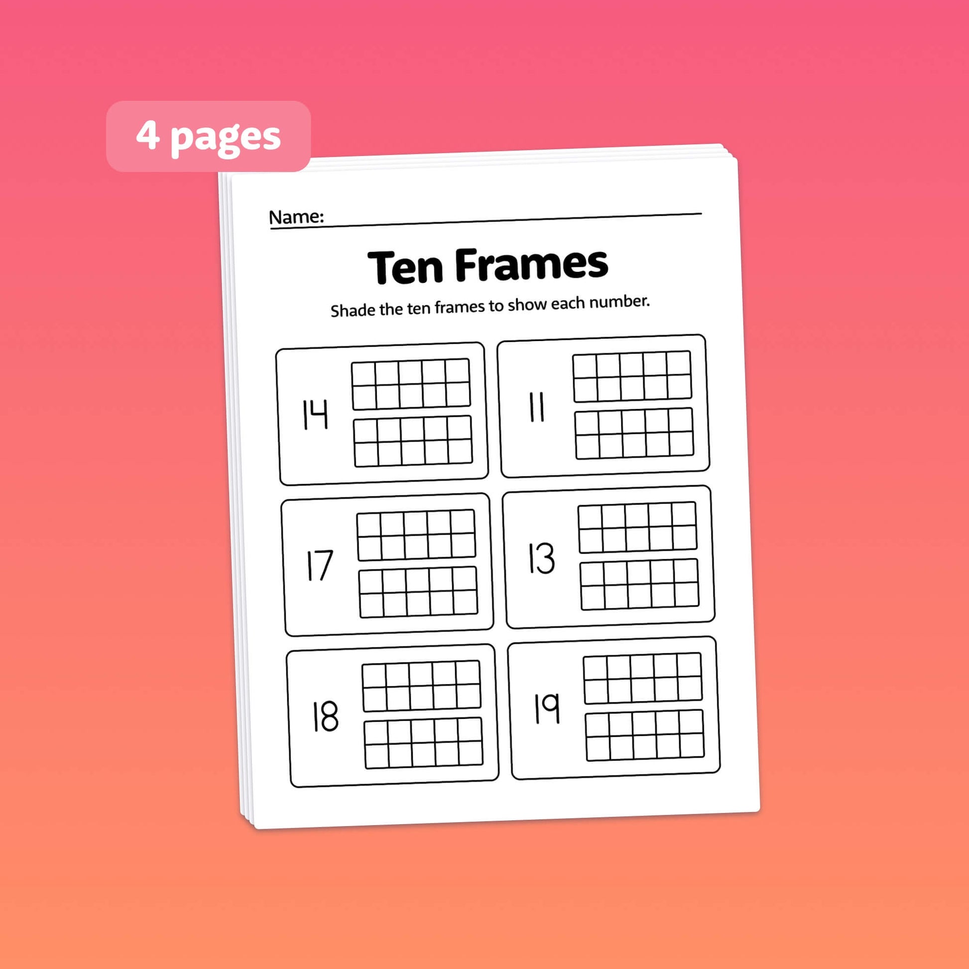 Ten frames center