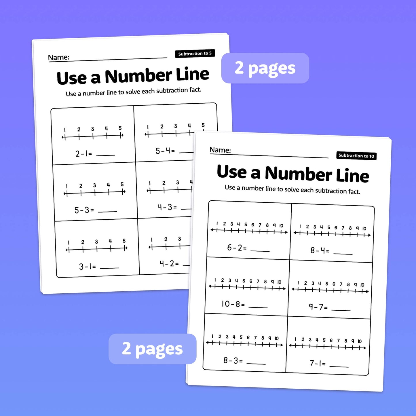 Use a number line printable