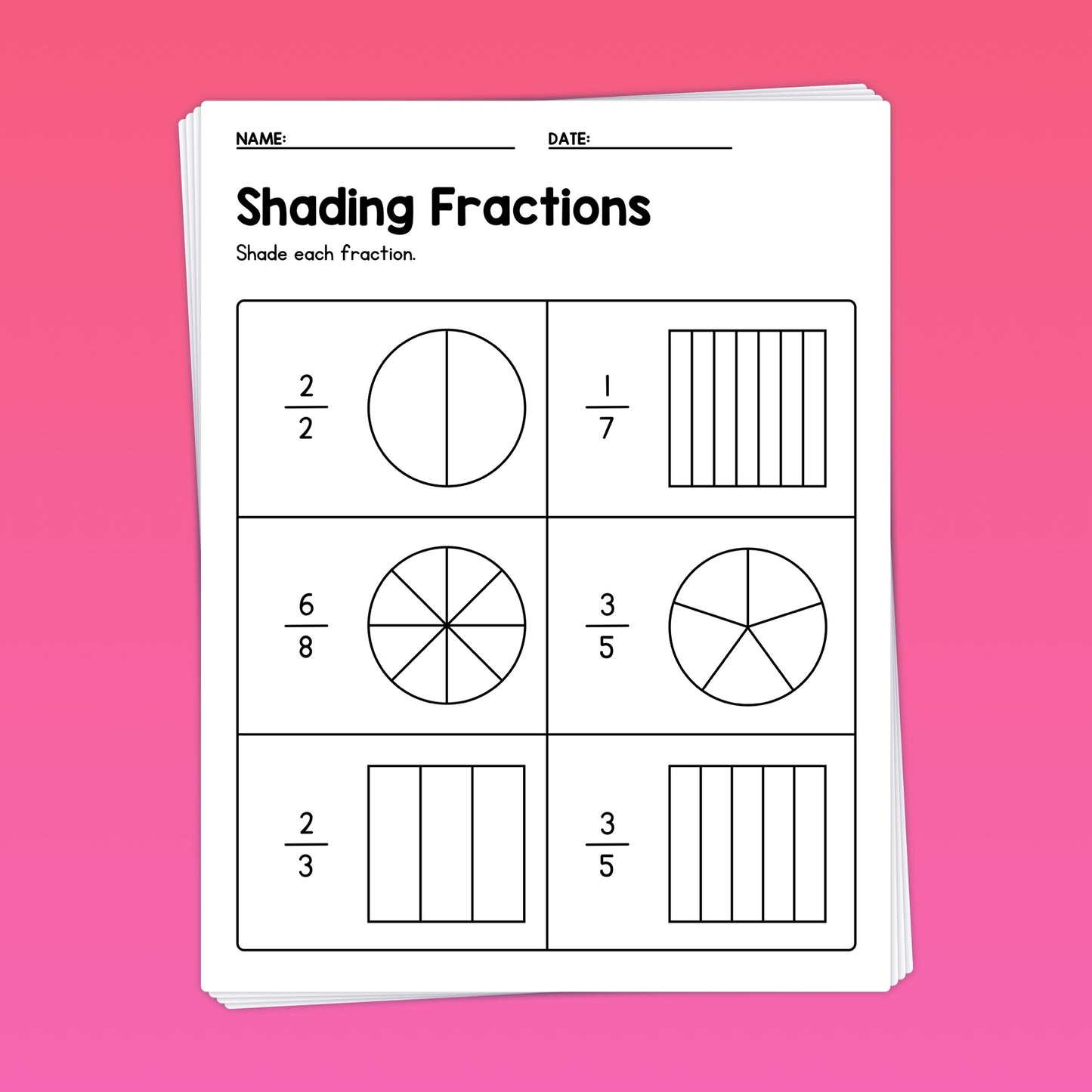 Fractions and partitioning shapes