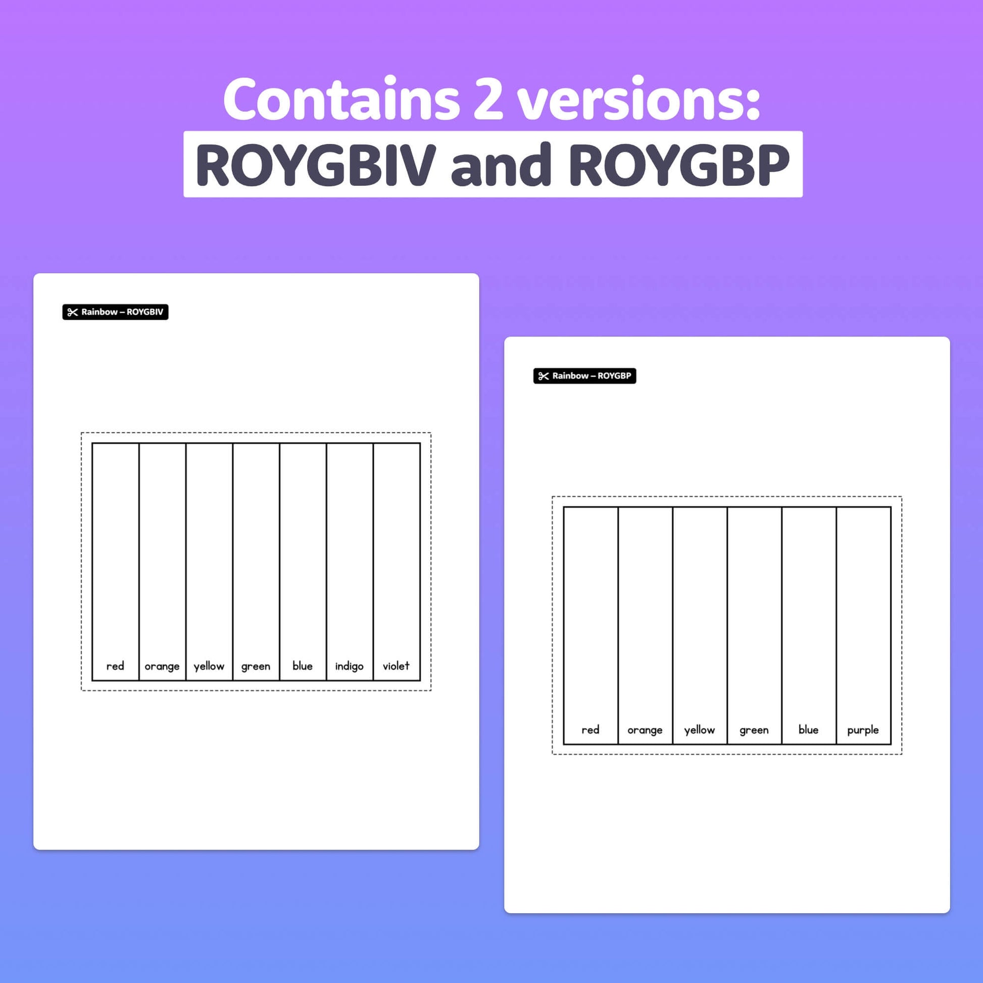 ROYGBIV and ROYGBP craft
