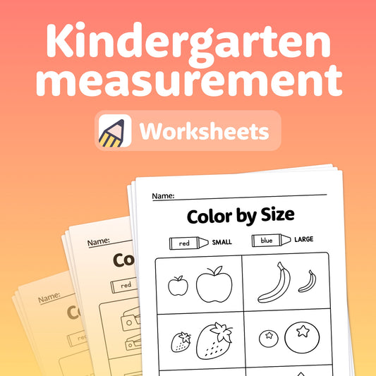 Kindergarten measurement worksheets