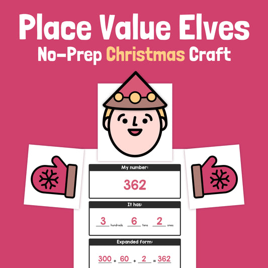 Place Value Elf Craft