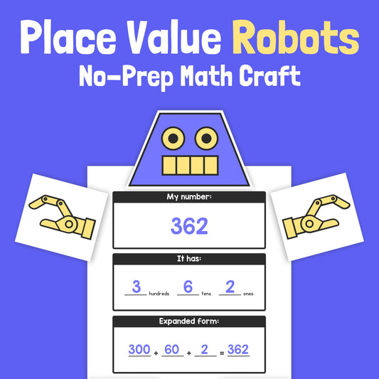 Place Value Robot Craft