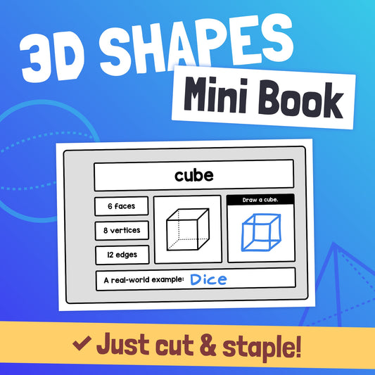 3d shapes flip book craft