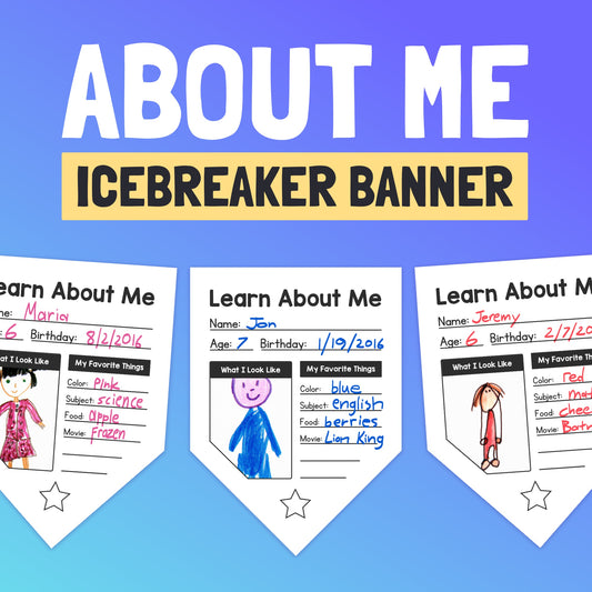 'About me' kindergarten icebreaker craft