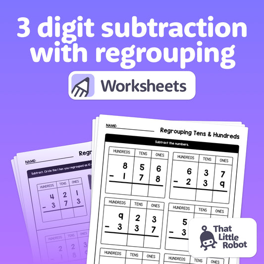 3 digit subtraction with regrouping unit