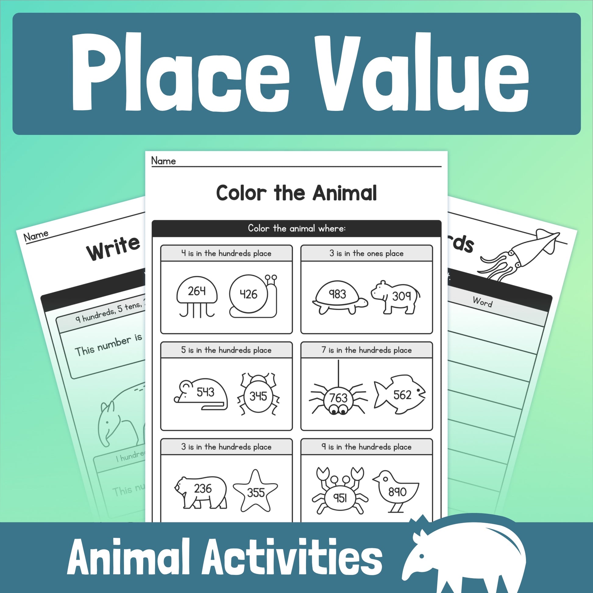 1st grade place value worksheets