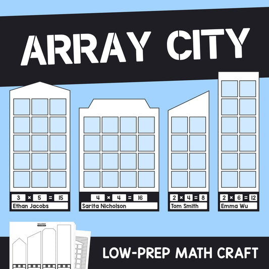 2nd grade arrays math center