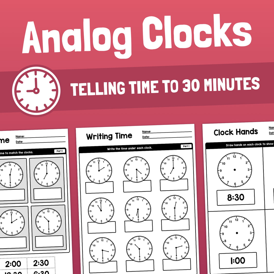 Sample: Telling Time With Analog Clocks – That Little Robot