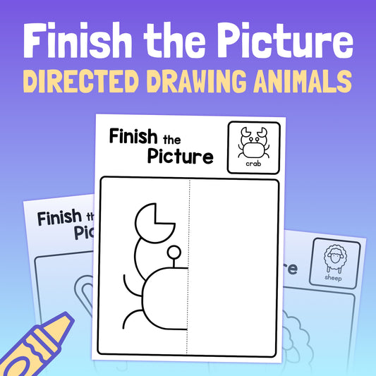 Printable directed drawing activities for kindergarten