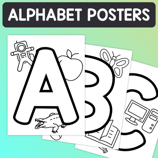 Pre-k and kindergarten alphabet anchor charts