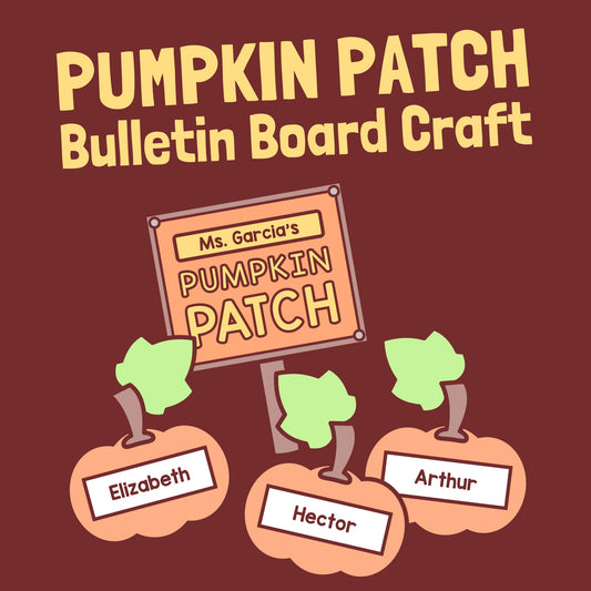 Pumpkin patch bulletin board idea