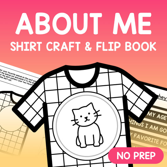 'About me' t-shirt craft for back to school