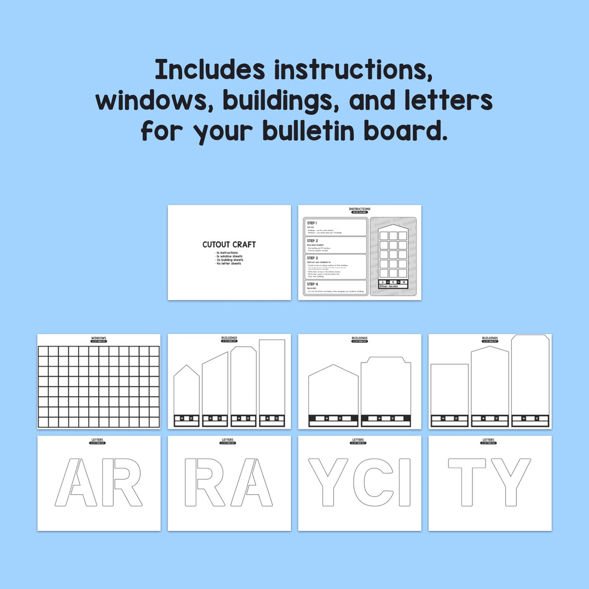 Array City Activities (Printable PDF) β That Little Robot
