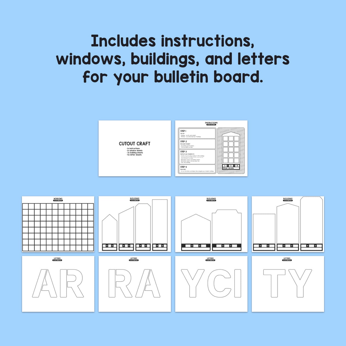 Array City Activities (Printable PDF) – That Little Robot