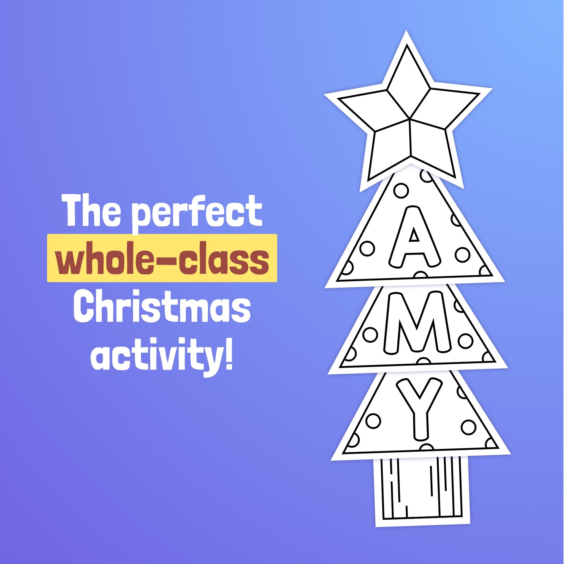 Whole-class Christmas craftivity