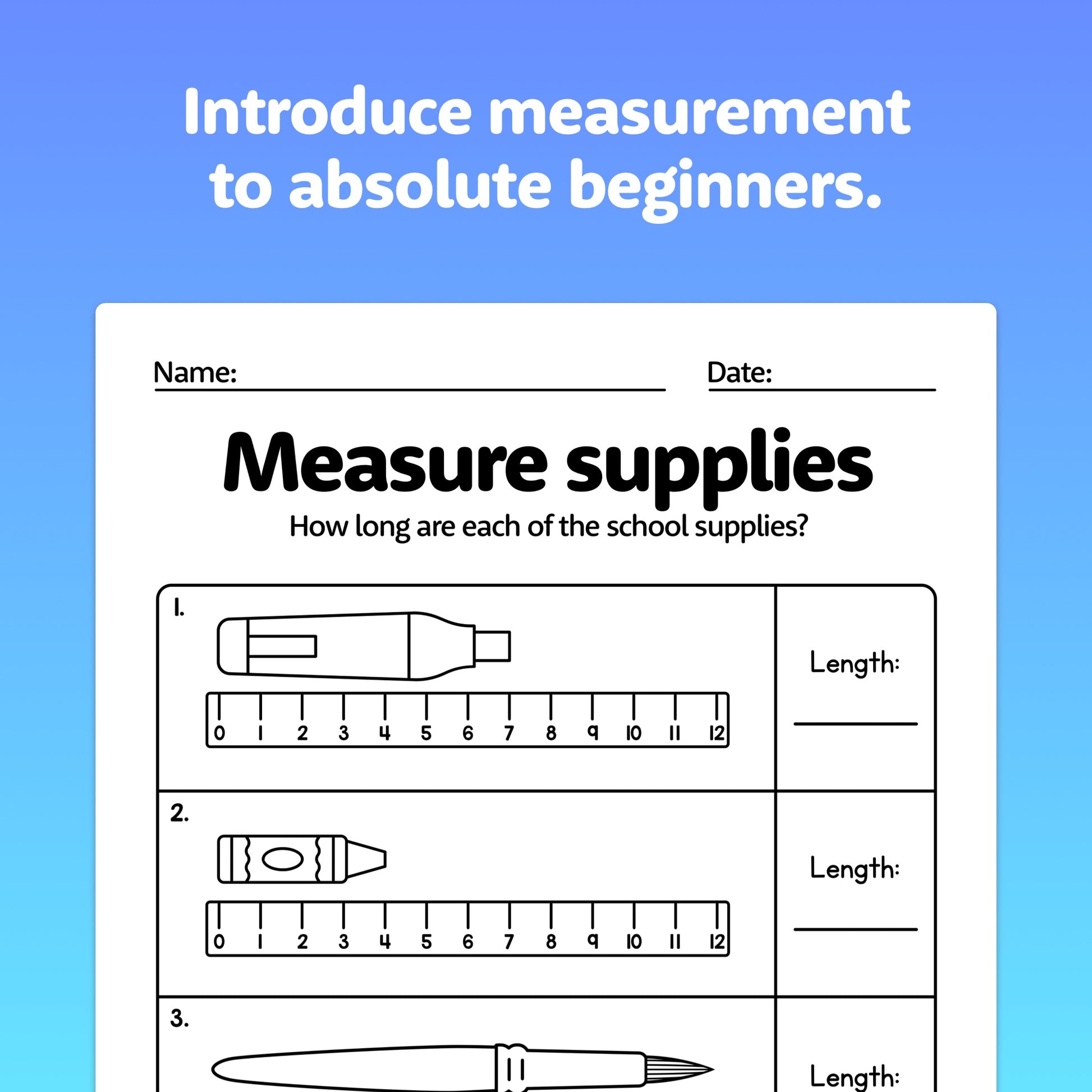 Measure length with rulers