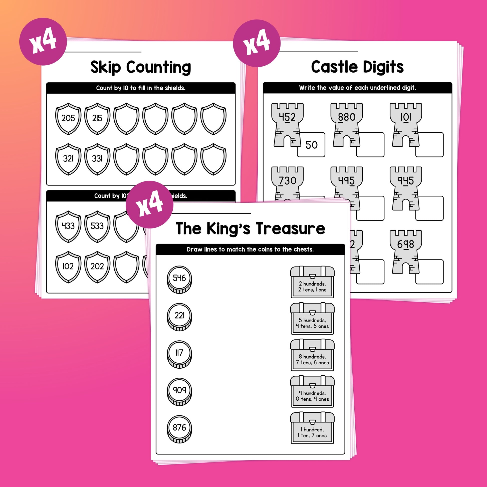 Beginner place value centers