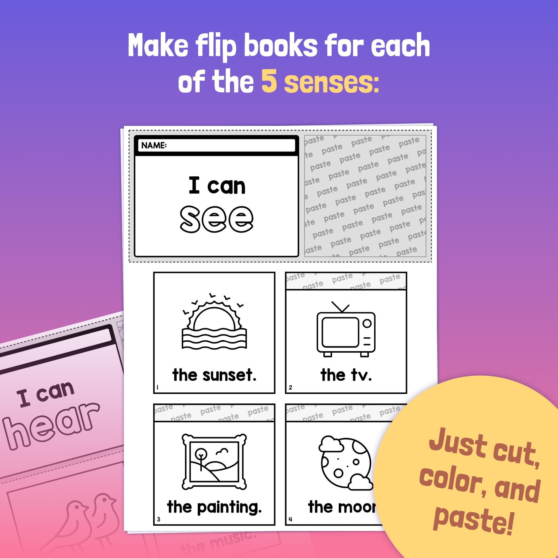 5-senses-flip-books-and-activities-printable-pdf-that-little-robot for 5 Senses Flip Book Printable Free 5 Senses Flip Books and Activities (Printable PDF) – That Little Robot for 5 Senses Flip Book Printable Free
